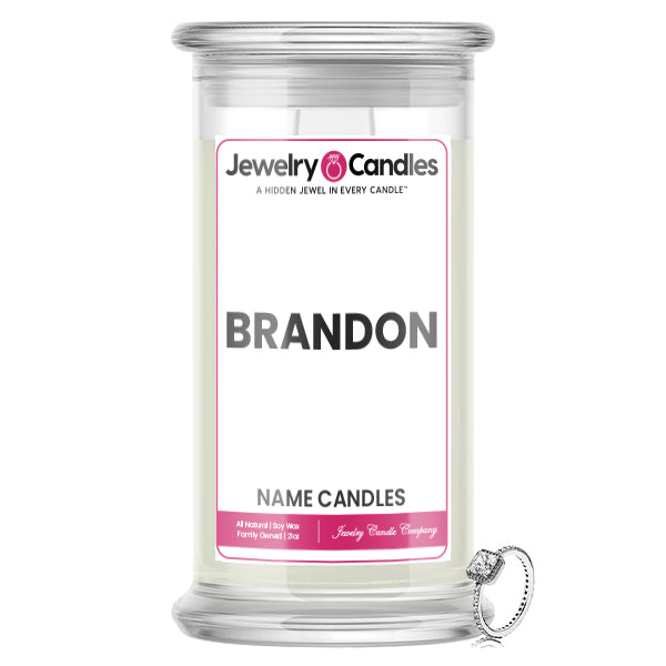 BRANDON Name Jewelry Candles