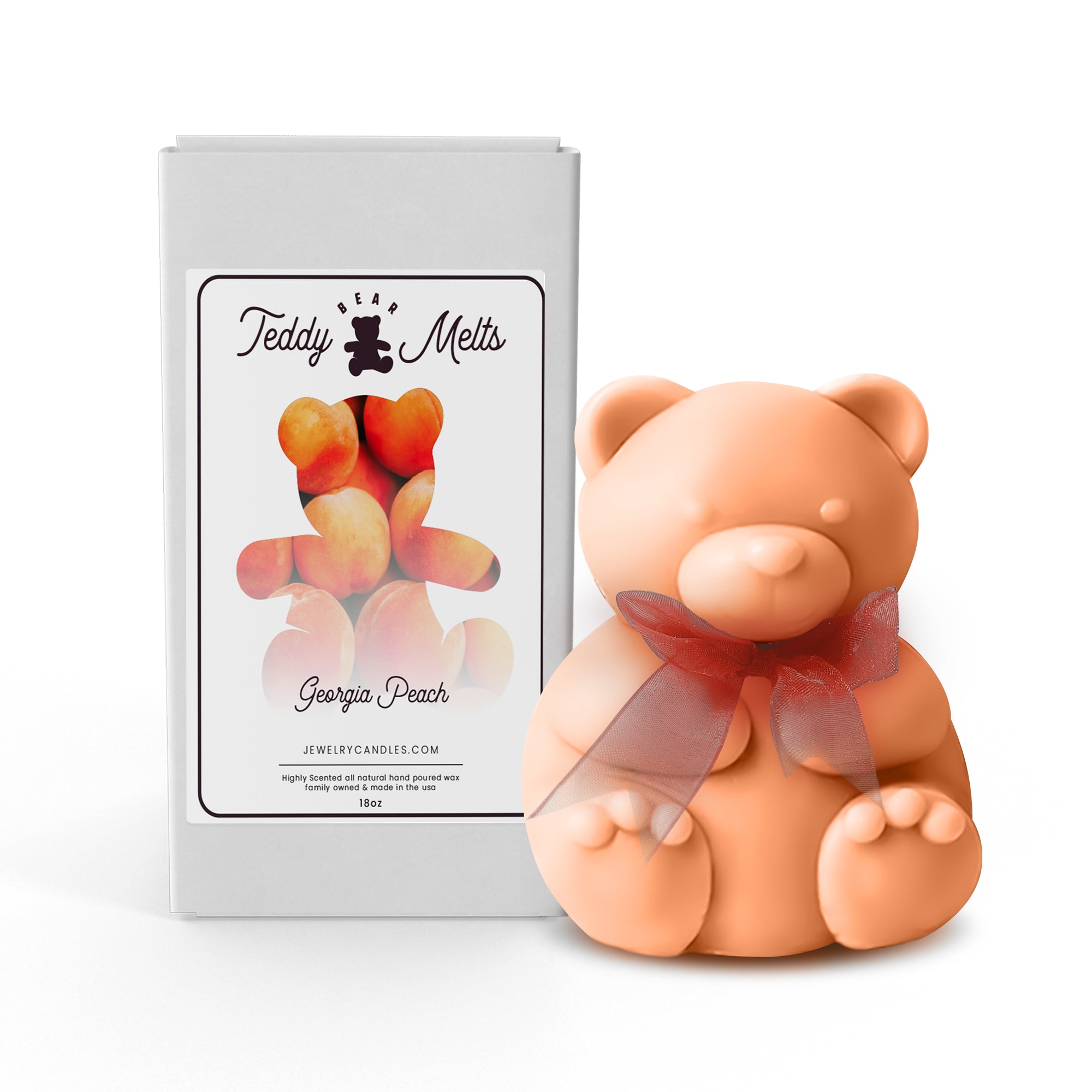 Georgia Peach GIANT Teddy Bear Wax Melts
