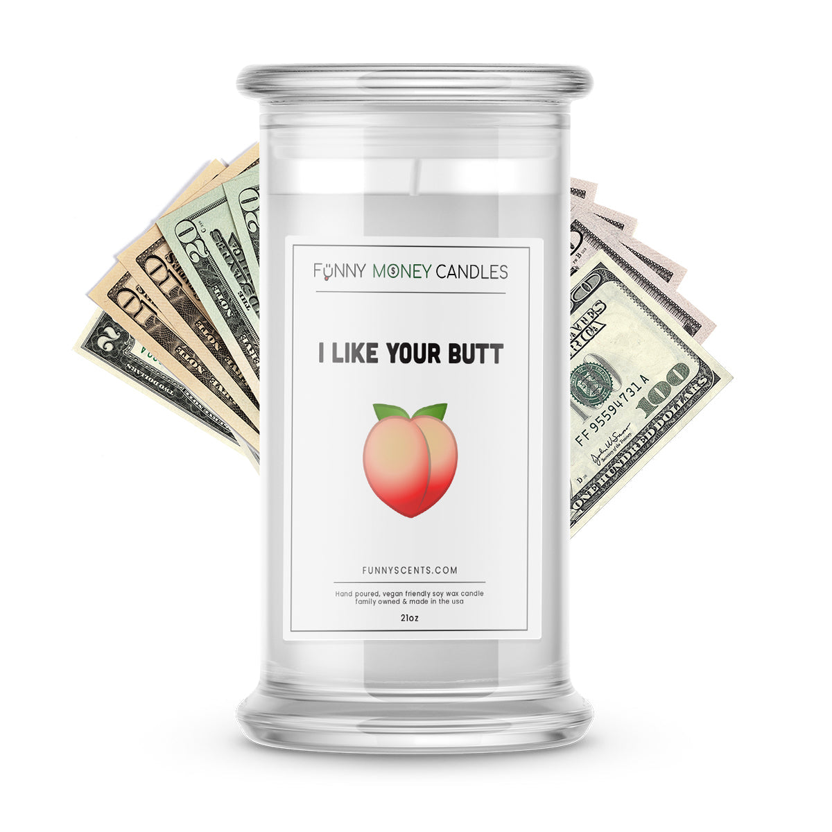 I Like Your Butt Money Funny Candles