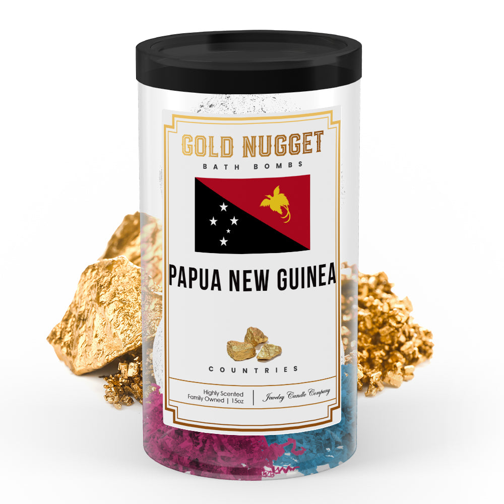 Papua New Guinea Countries Gold Nugget Bath Bombs