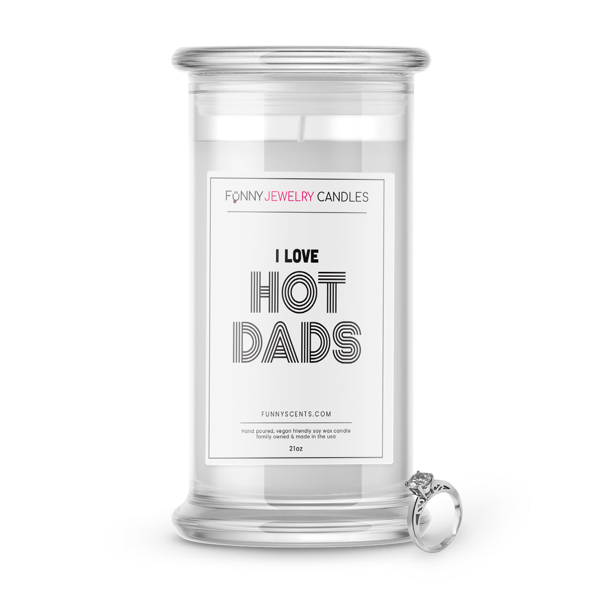 I Love Hot Dads Jewelry Funny Candles