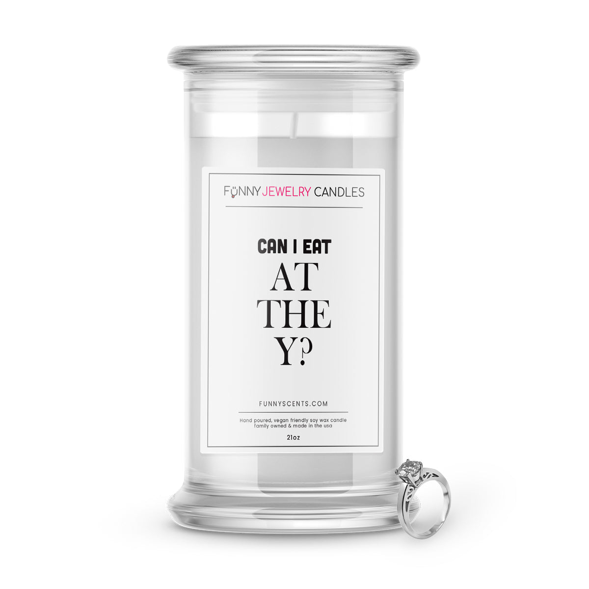 Can I Eat at The Y? Jewelry Funny Candles