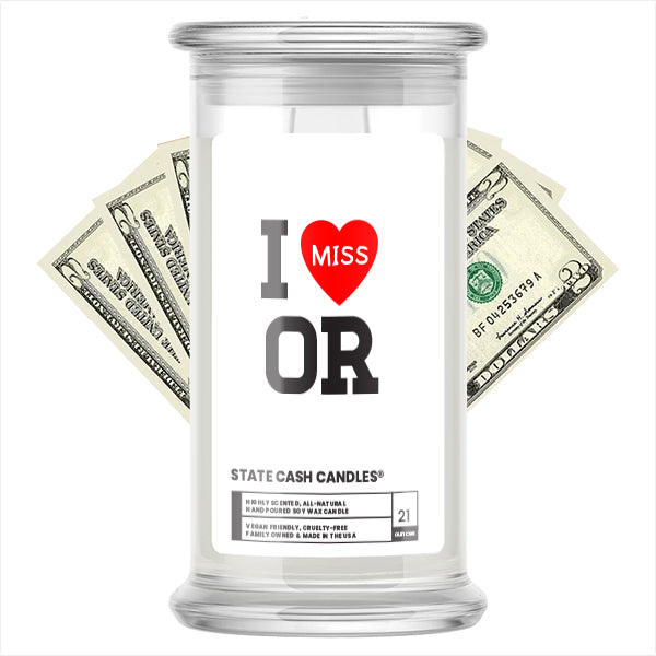 I miss OR State Cash Candle