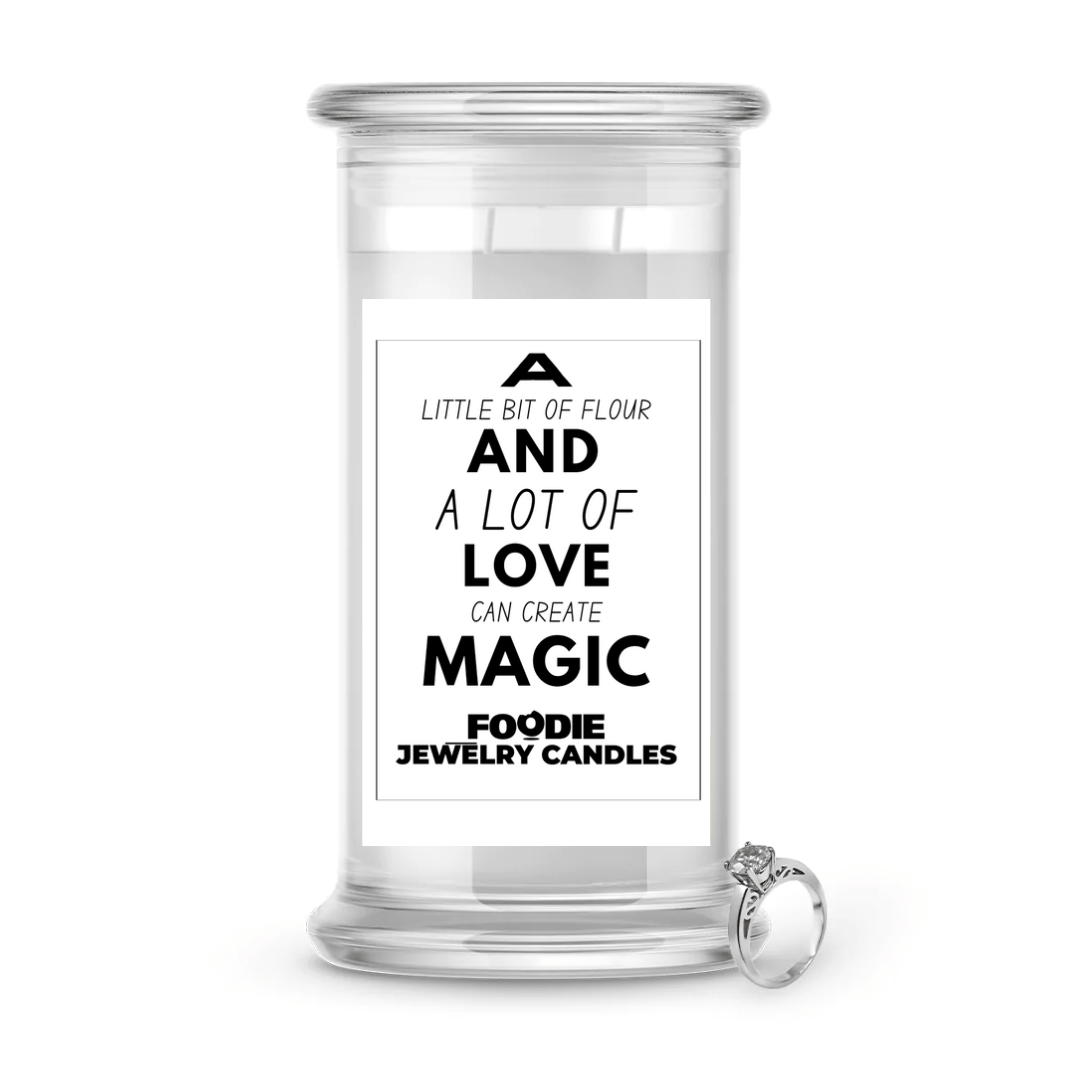 A little bit of flour and a lot of love can create magic | Foodie Jewelry Candles