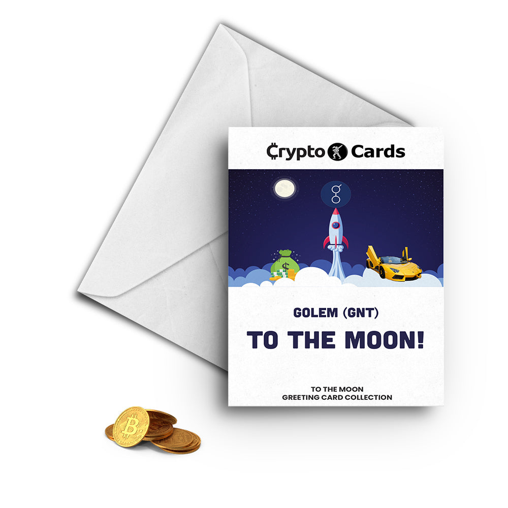 Golem (GNT) To The Moon! Crypto Cards