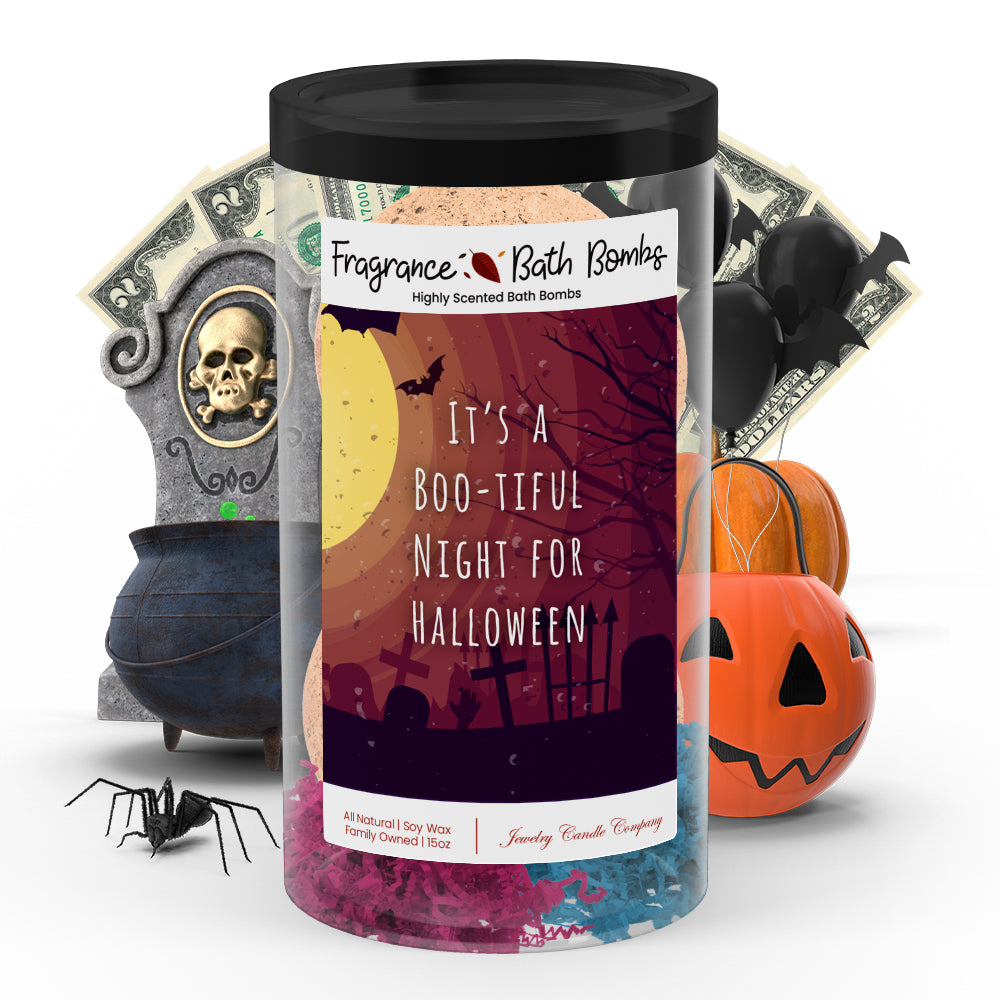 It's a boo-tiful night for halloween Fragrance Bath Bombs