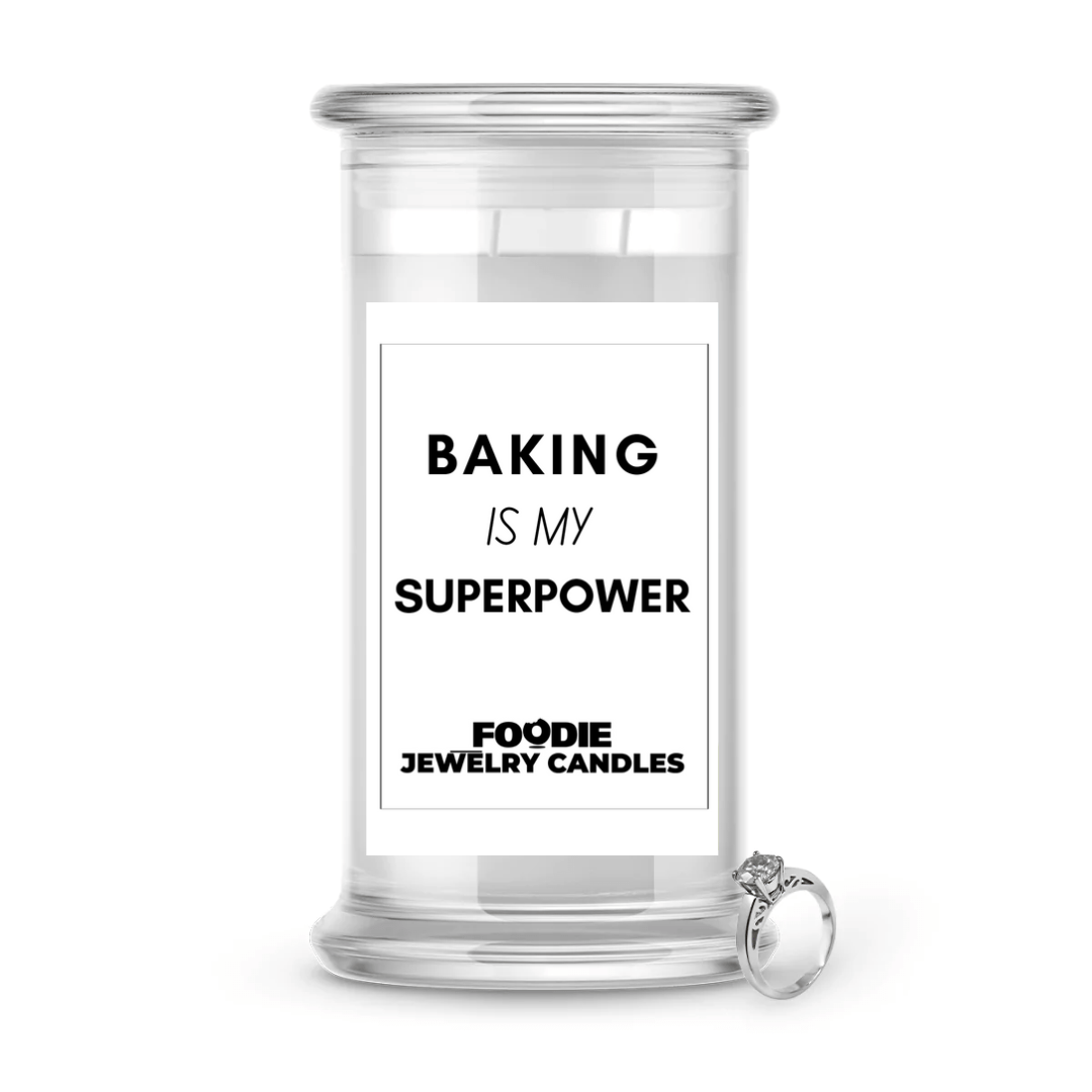 Baking is my superpower | Foodie Jewelry Candles