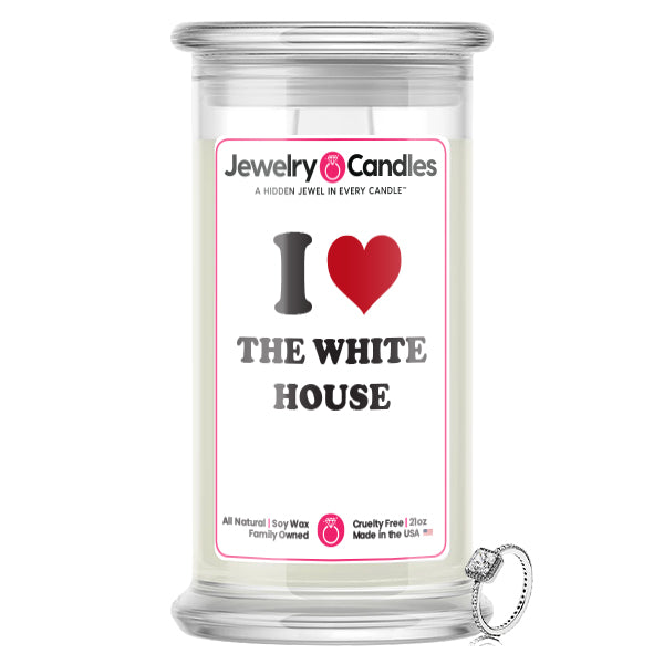I Love THE WHITE HOUSE Landmark Jewelry Candles