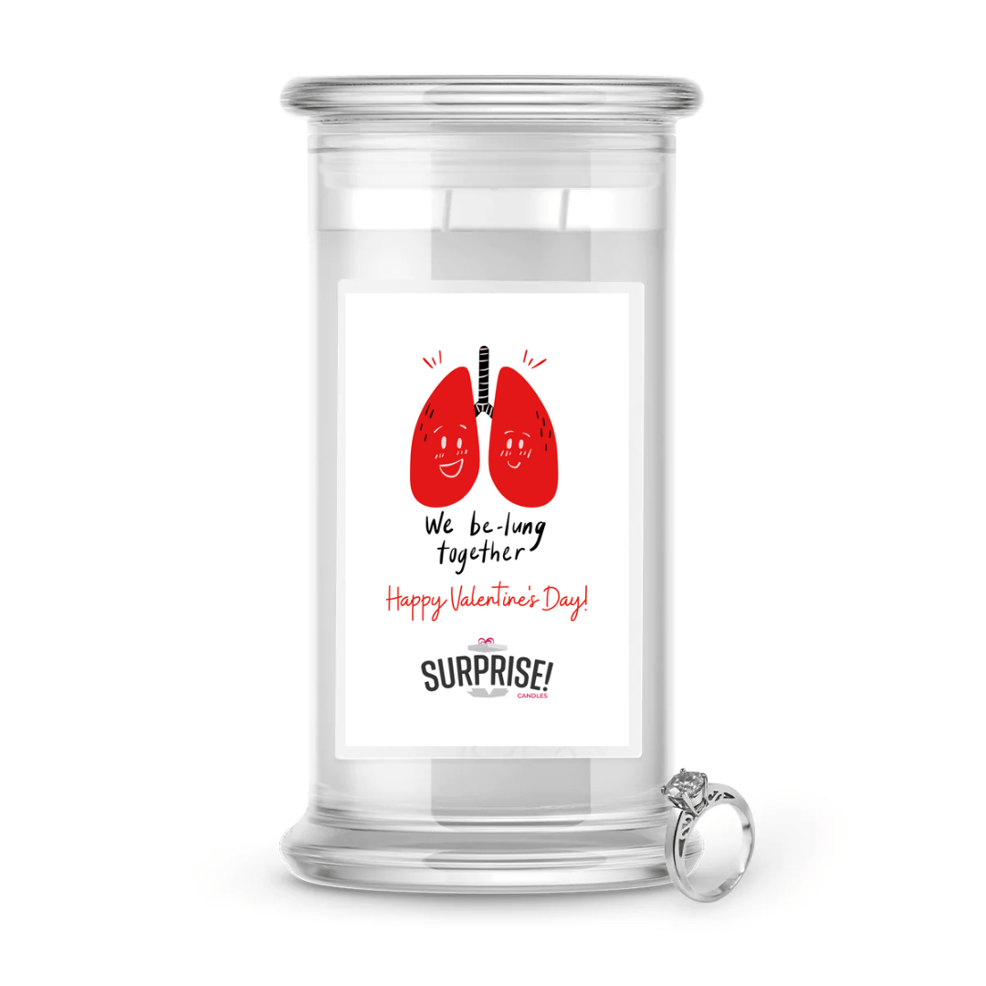 We be-lung together Happy Valentine's Day | Valentine's Day Surprise Jewelry Candles