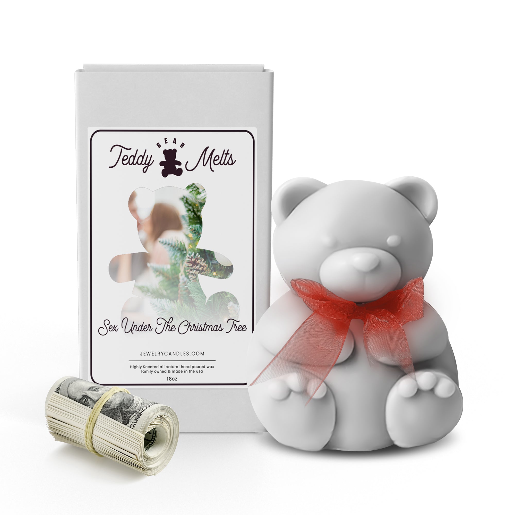 Sex Under the Christmas Tree Cash Money GIANT Teddy Bear Wax Melts