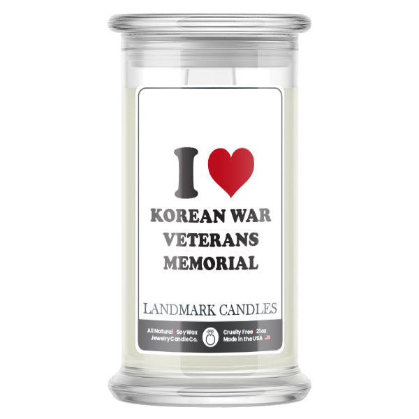 I Love KOREAN WAR VETERANS MEMORIAL Landmark Candles
