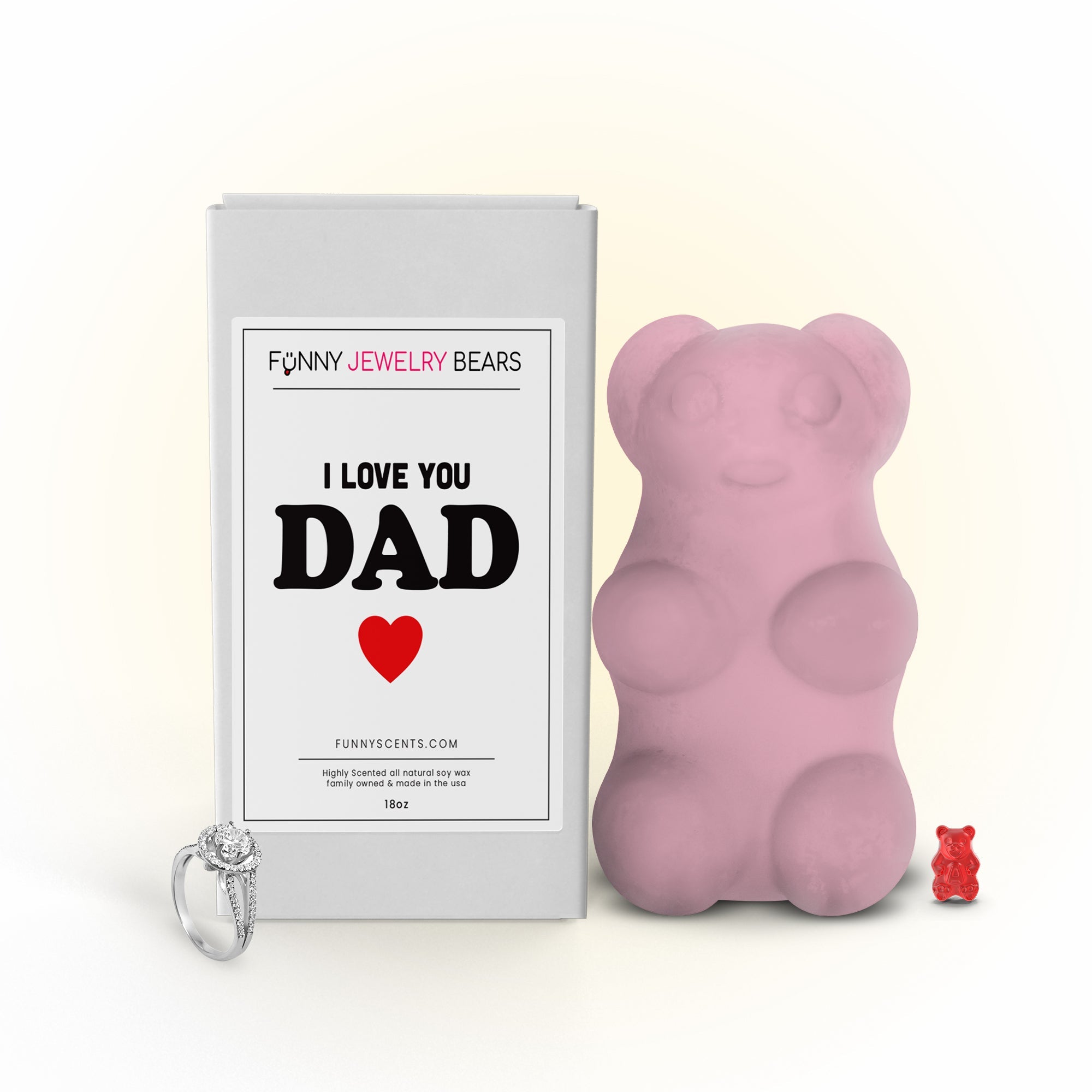 I Love You Dad Funny Jewelry Bear Wax Melts