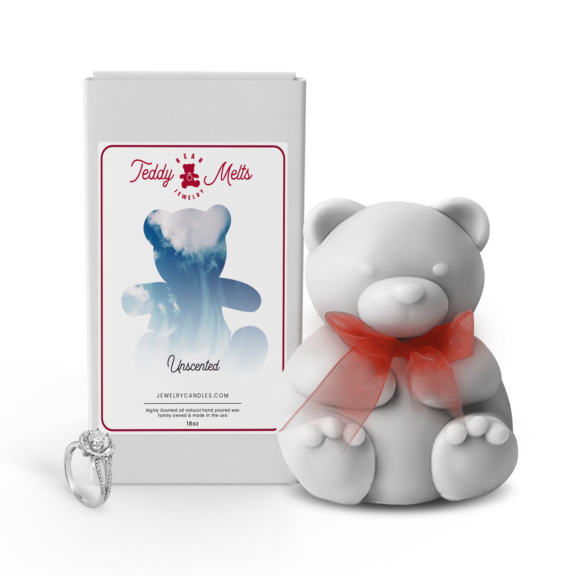 Unscented GIANT Teddy Bear Jewelry Wax Melts
