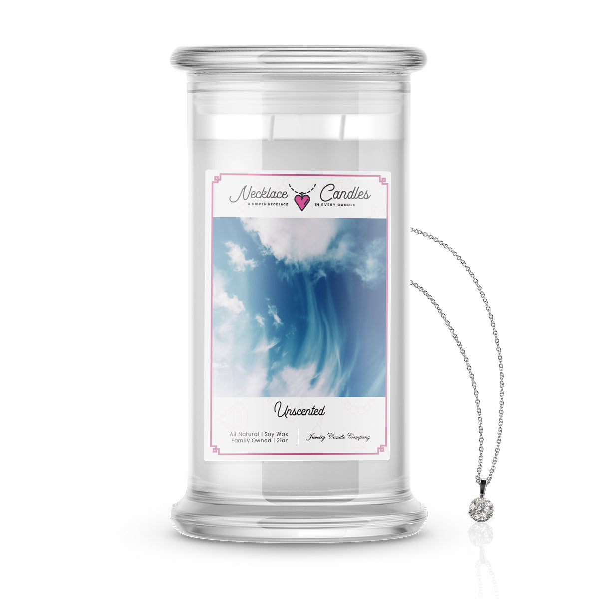 Unscented | Necklace Candles