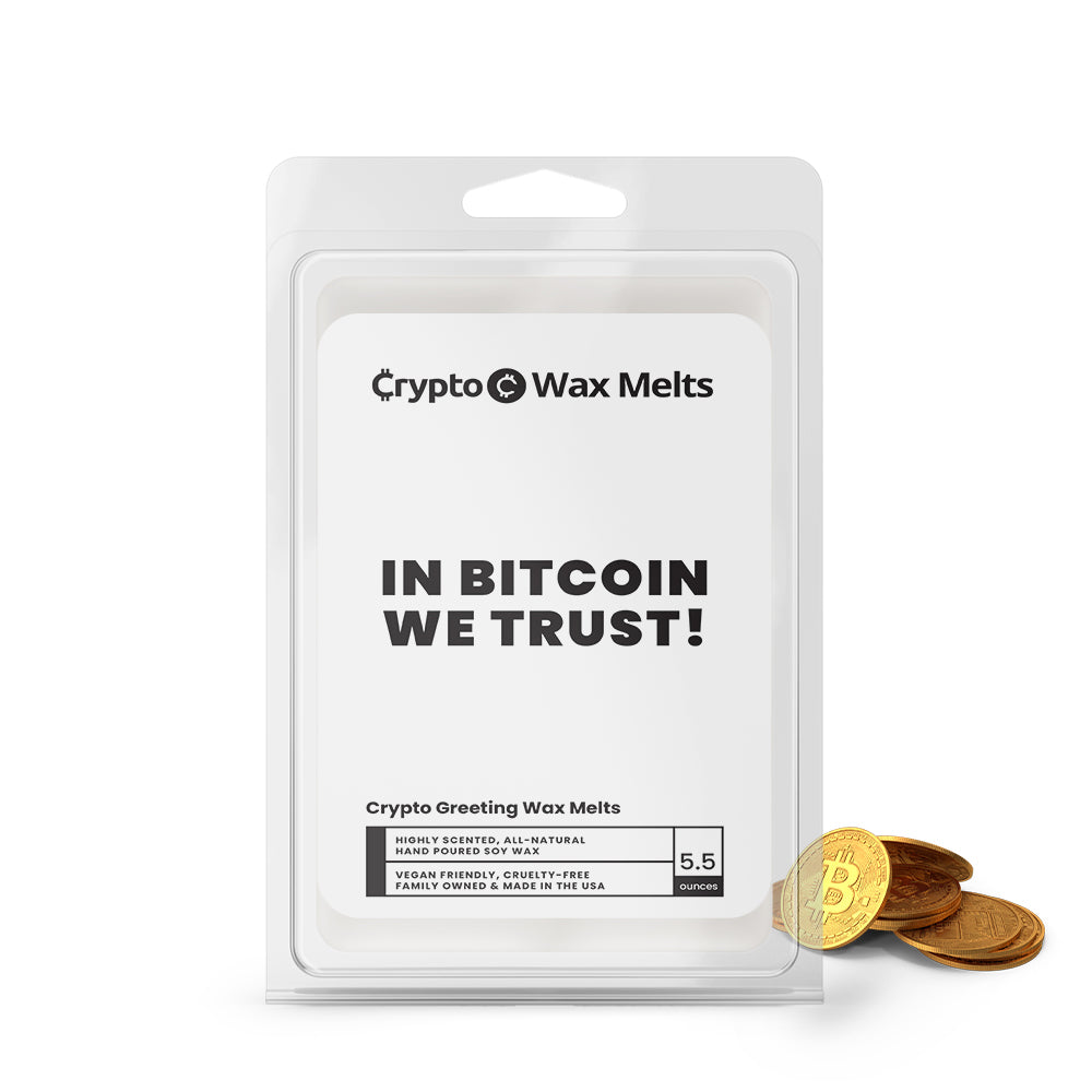 In Bitcoin We Trust! Crypto Greeting Wax Melts