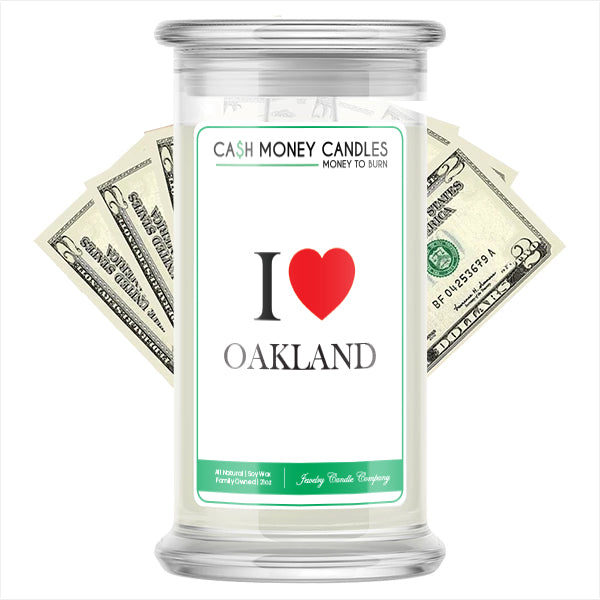 I Love OAKLAND Candle