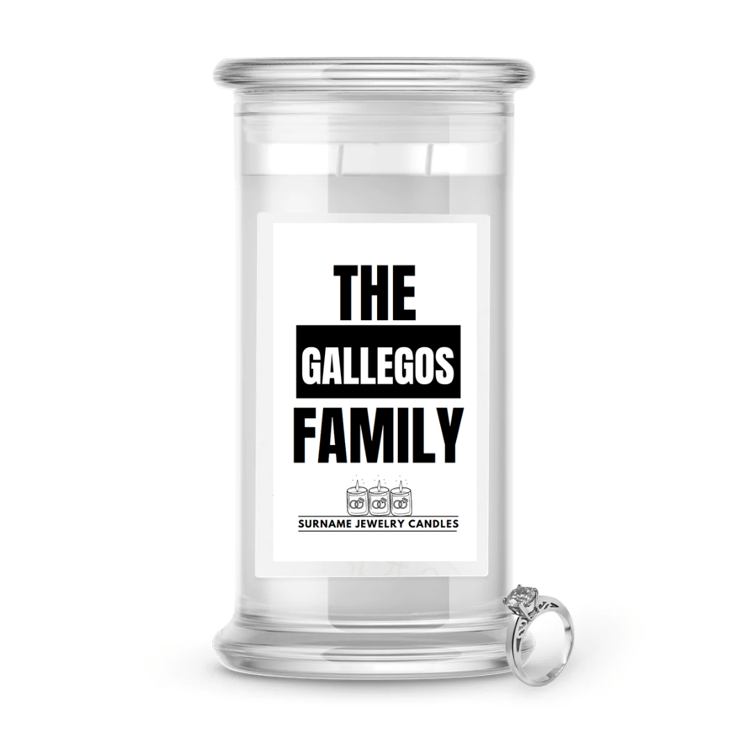 The Gallegos Family | Surname Jewelry Candles