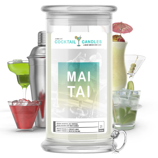 Mai Tai Cocktail Jewelry Candle