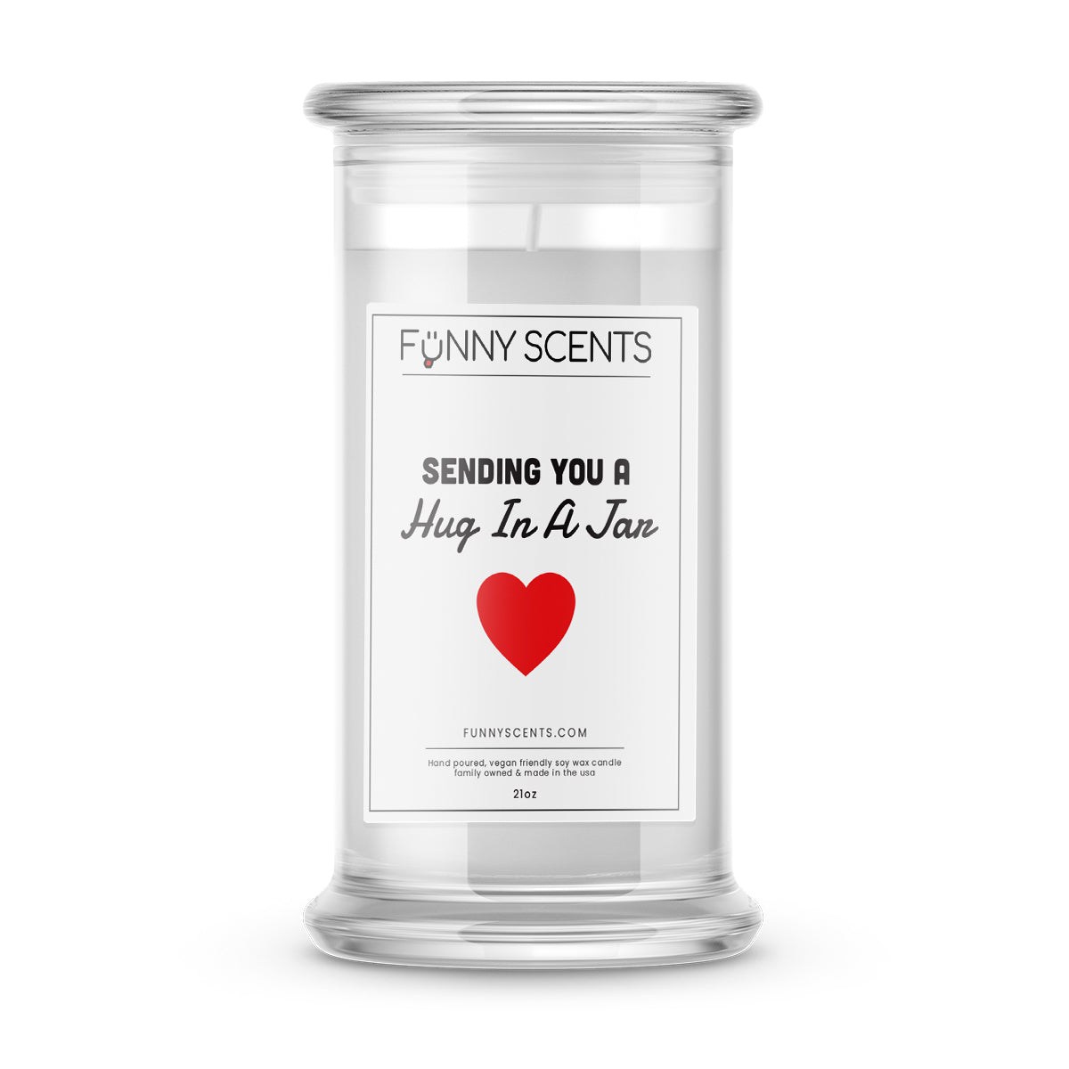 Sending you a Hug In a Jan Funny Candles