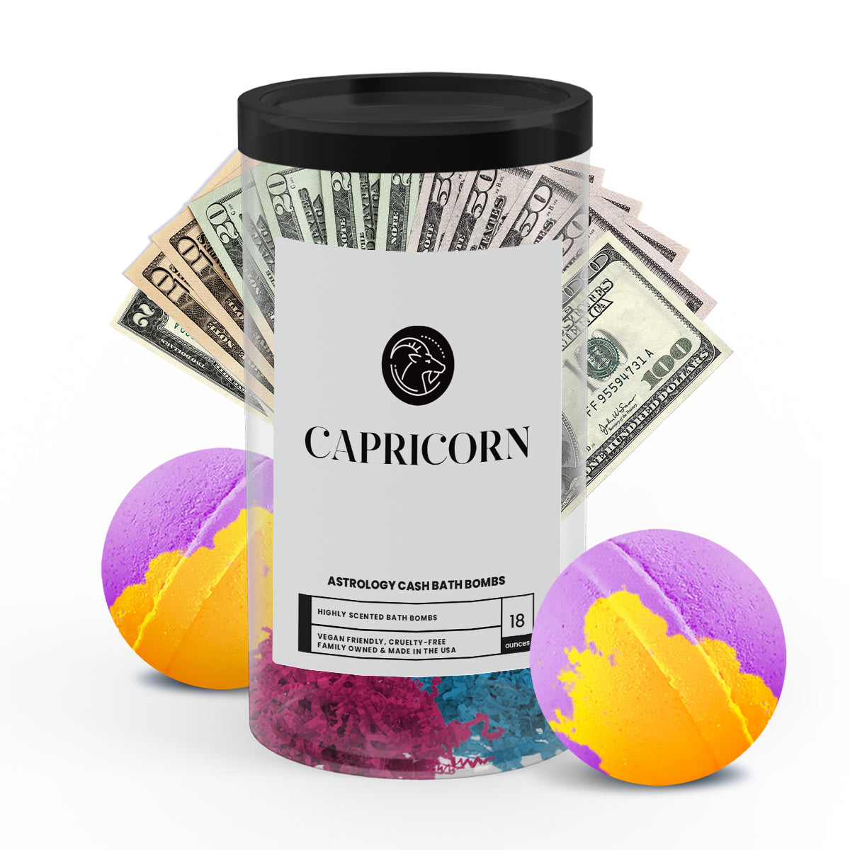 Capricorn Astrology Cash Bath Bombs