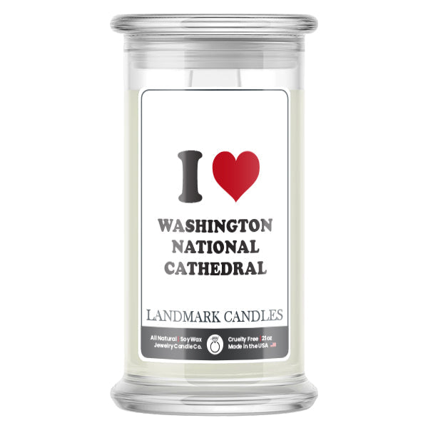 I Love WASHINGTON NATIONAL CATHEDRAL Landmark Candles