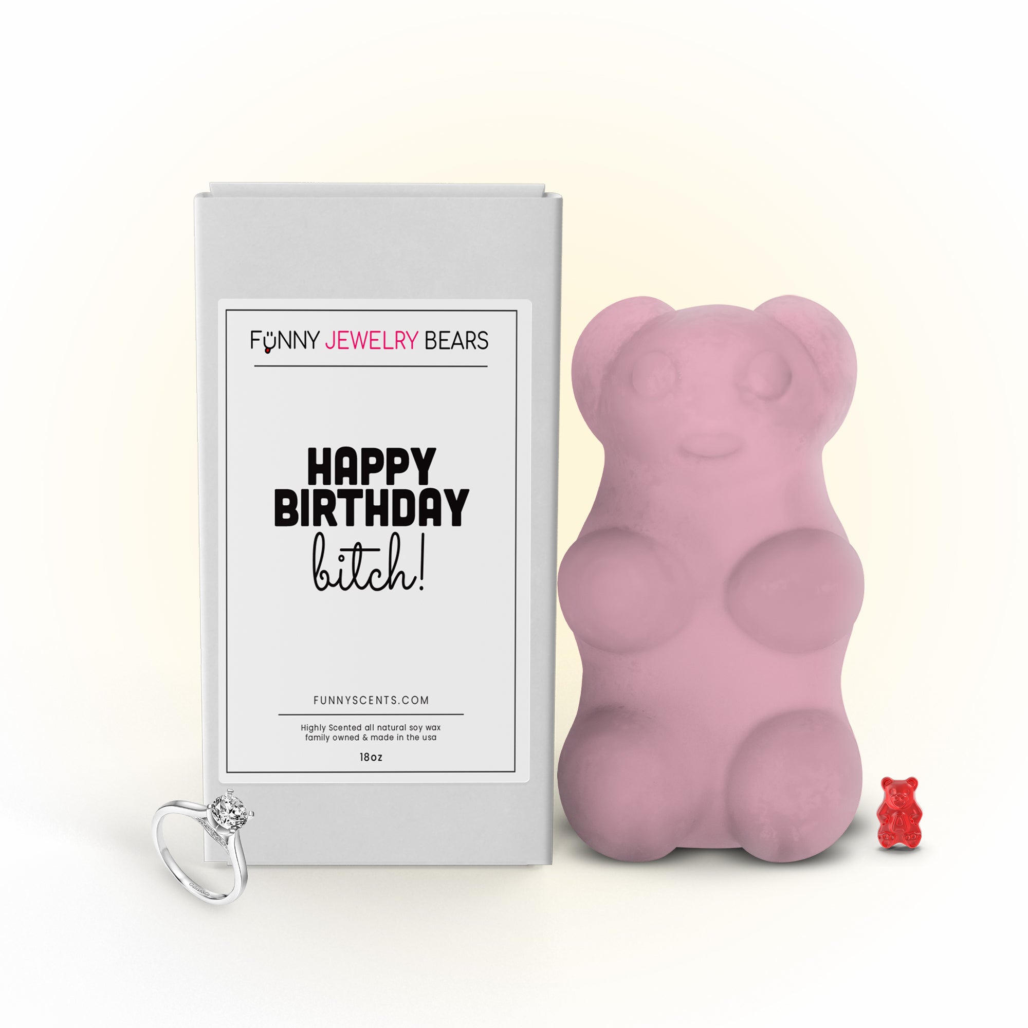 Happy Birthday bitch! Funny Jewelry Bear Wax Melts