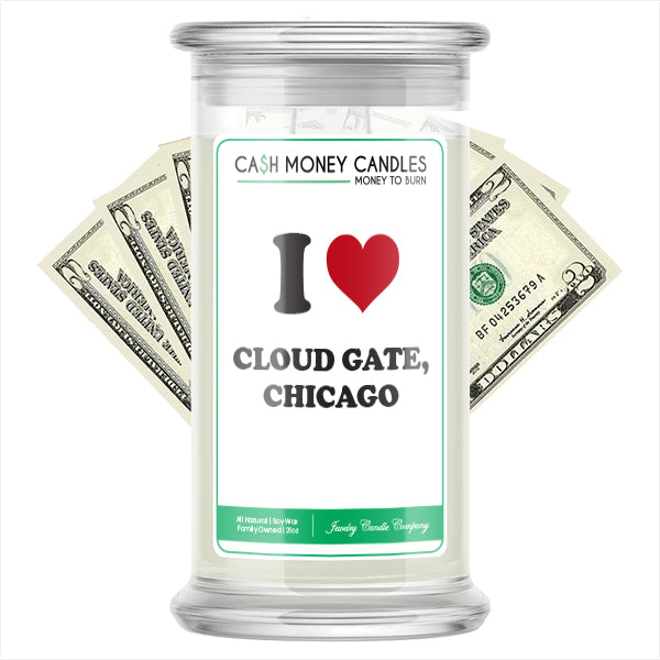 I Love CLOUD GATE, CHICAGO Landmark Cash Candles