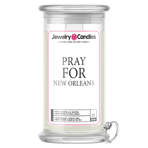 Pray For New Orleans Jewelry Candle