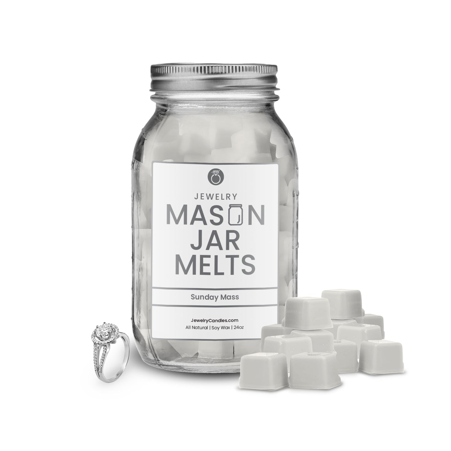 Sunday mass | Mason Jar Jewelry Wax Melts