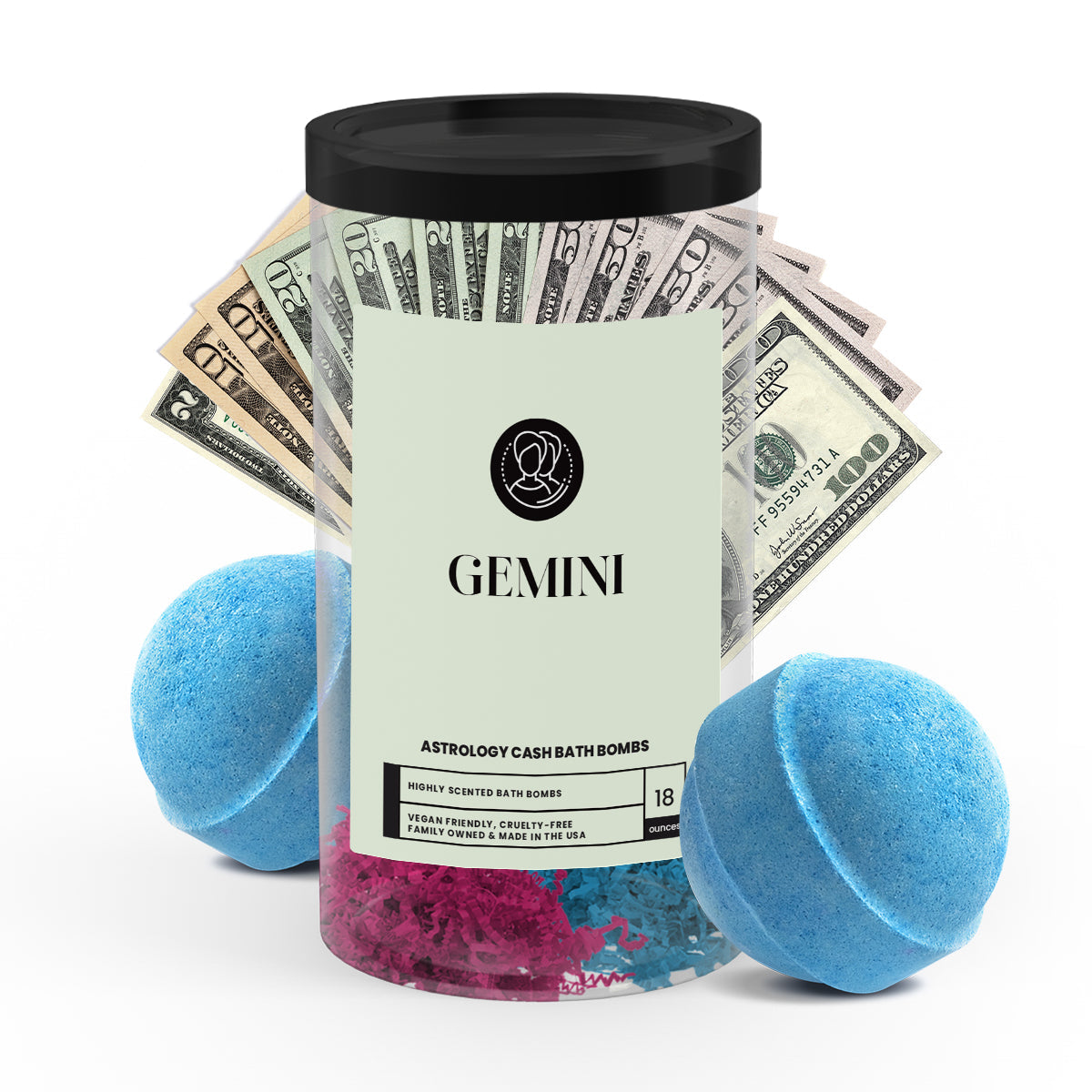 Gemini Astrology Cash Bath Bombs