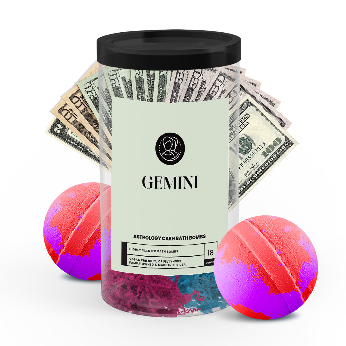 Gemini Astrology Cash Bath Bombs