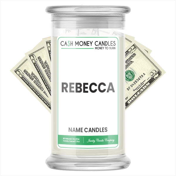 REBECCA Name Cash Candles