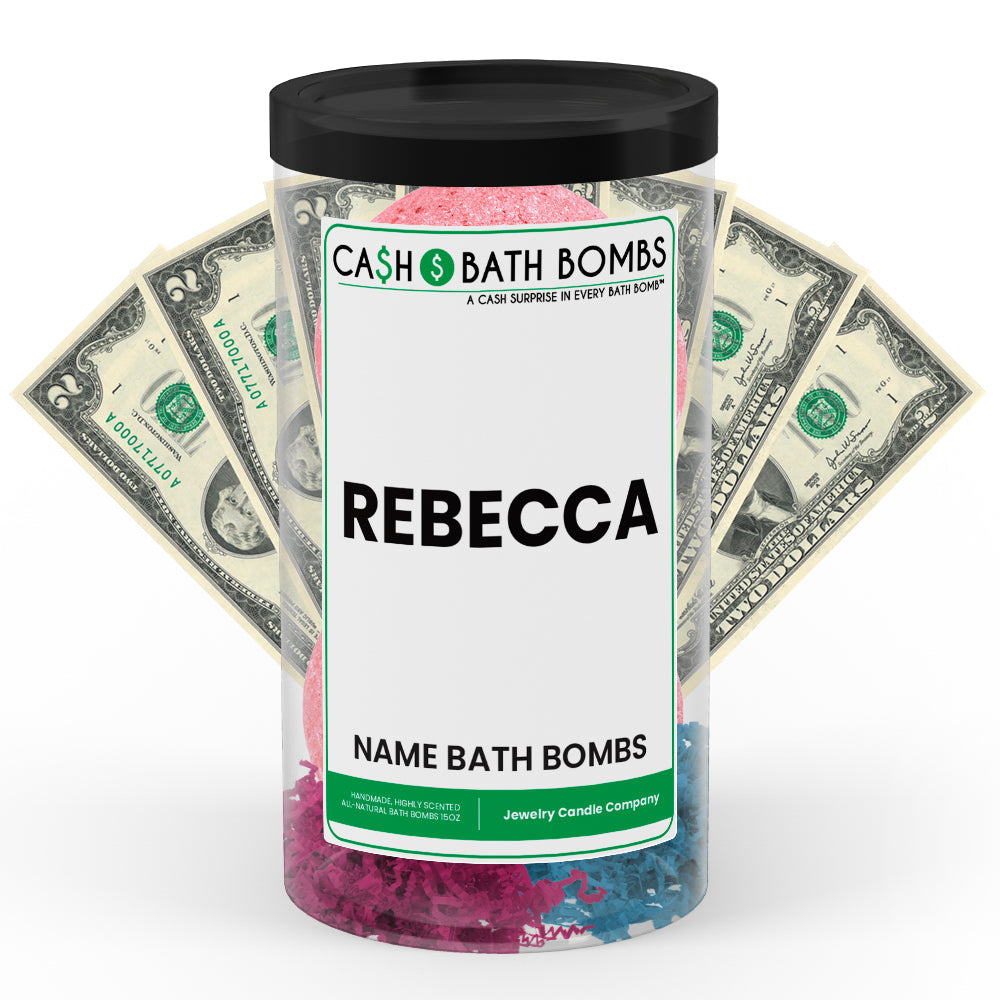 REBECCA Name Cash Bath Bomb Tube