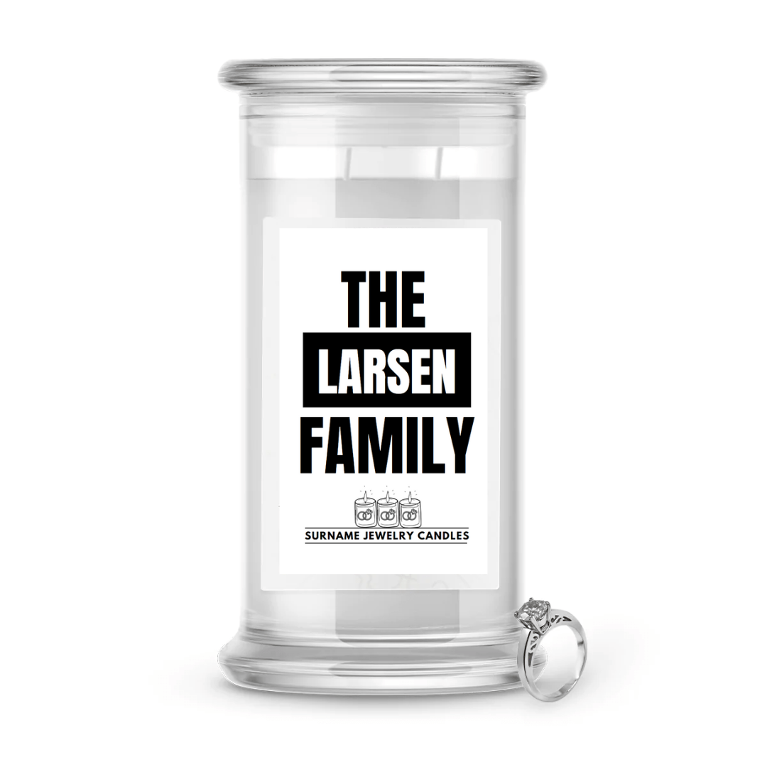 The Larsen Family | Surname Jewelry Candles