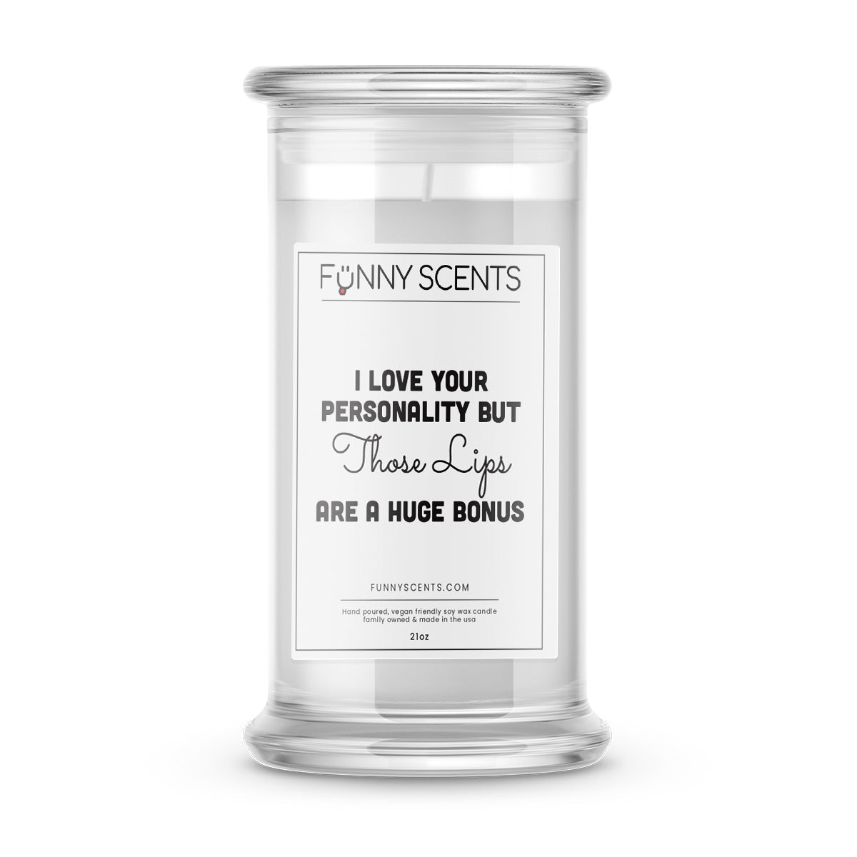 I Love Your Personality But Those Lips are A huge Bonus Funny Candles