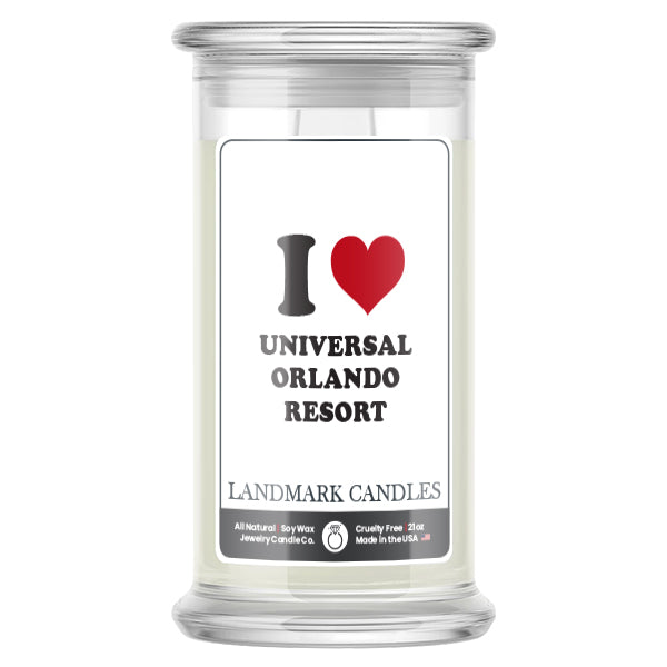 I Love UNIVERSAL ORLANDO RESORT Landmark Candles