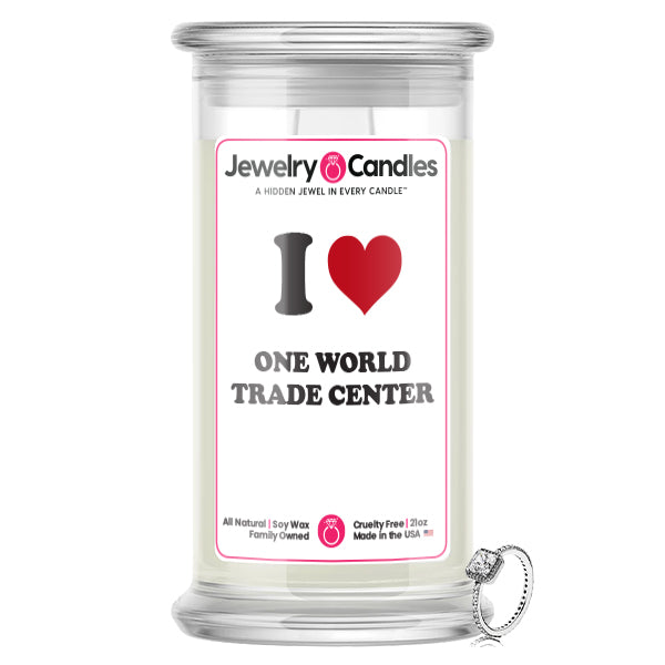 I Love ONE WORLD TRADE CENTER Landmark Jewelry Candles