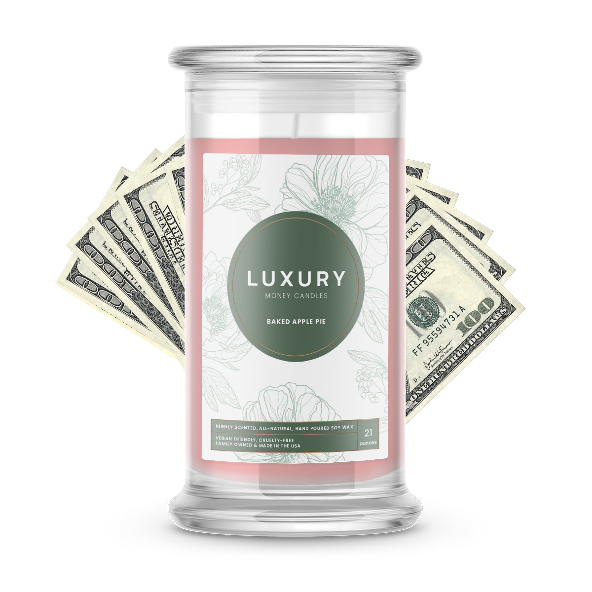 Baked Apple Pie Luxury Money Candles
