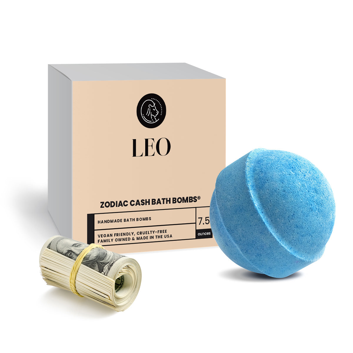 Leo Zodiac Cash Bath Bomb