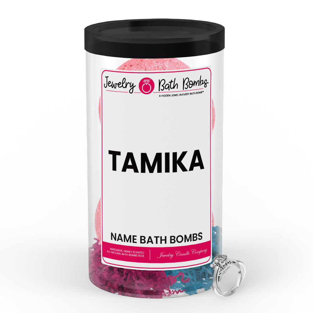 TAMIKA Name Jewelry Bath Bomb Tube