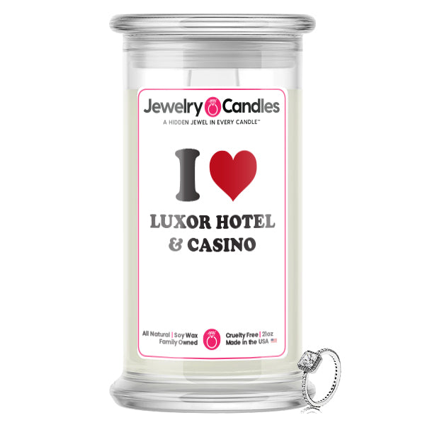 I Love LUXOR HOTEL & CASINO Landmark Jewelry Candles