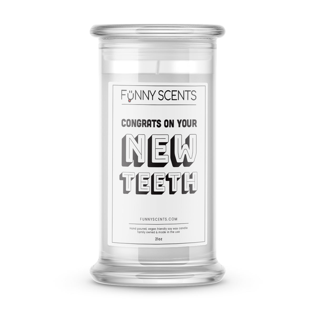 Congrats On Your New Teeth Funny Candles