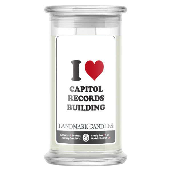 I Love CAPITOL RECORDS BUILDING Landmark Candles