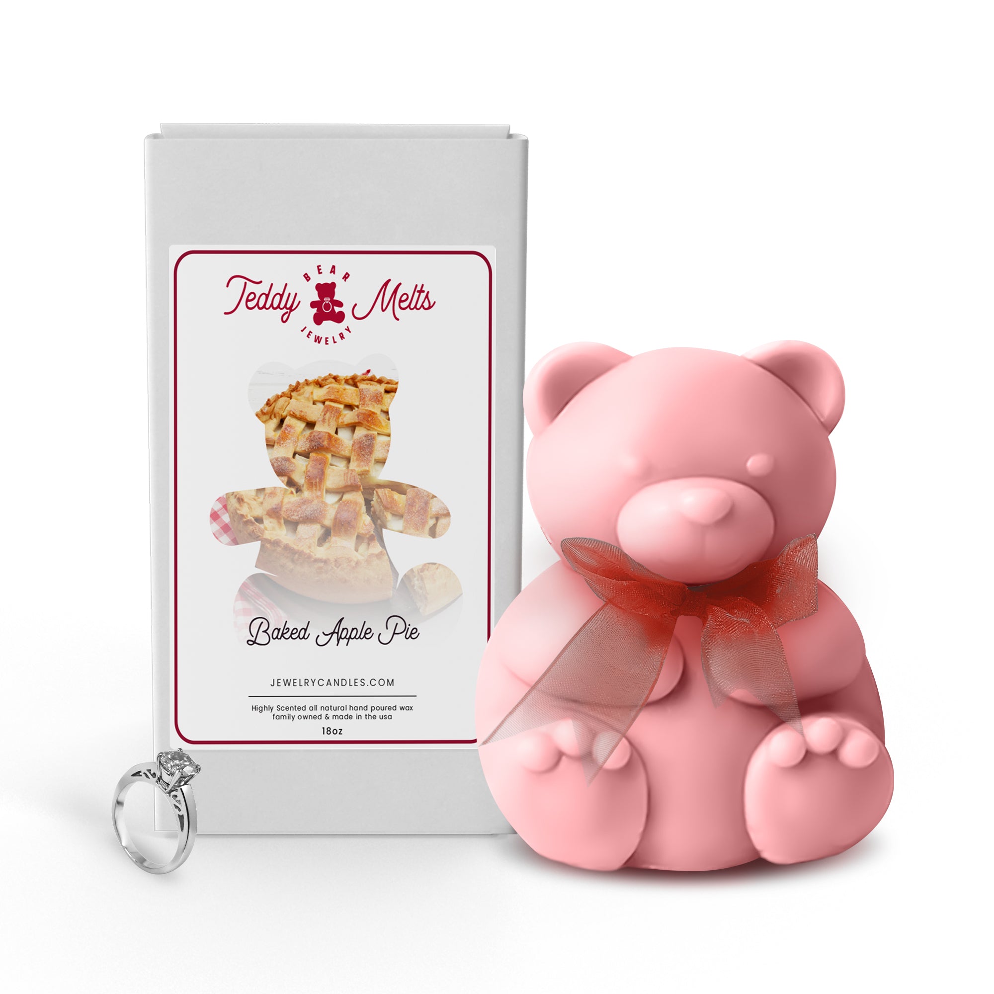 Baked Apple Pie GIANT Teddy Bear Jewelry Wax Melts