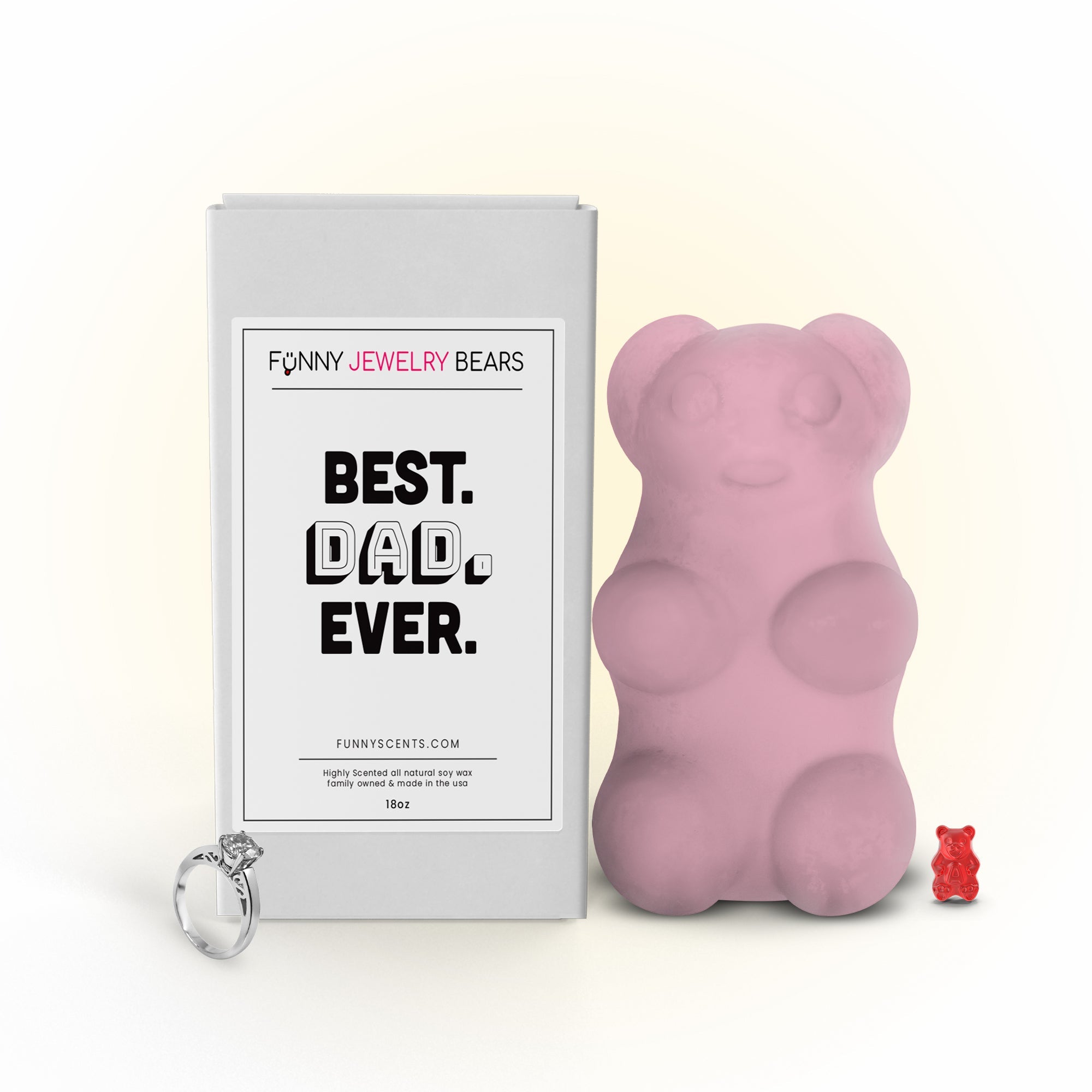 Best Dad Ever. Funny Jewelry Bear Wax Melts