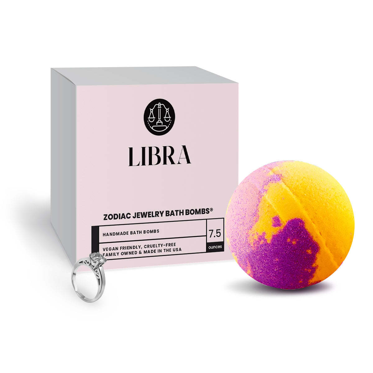 Libra Zodiac Jewelry Bath Bomb