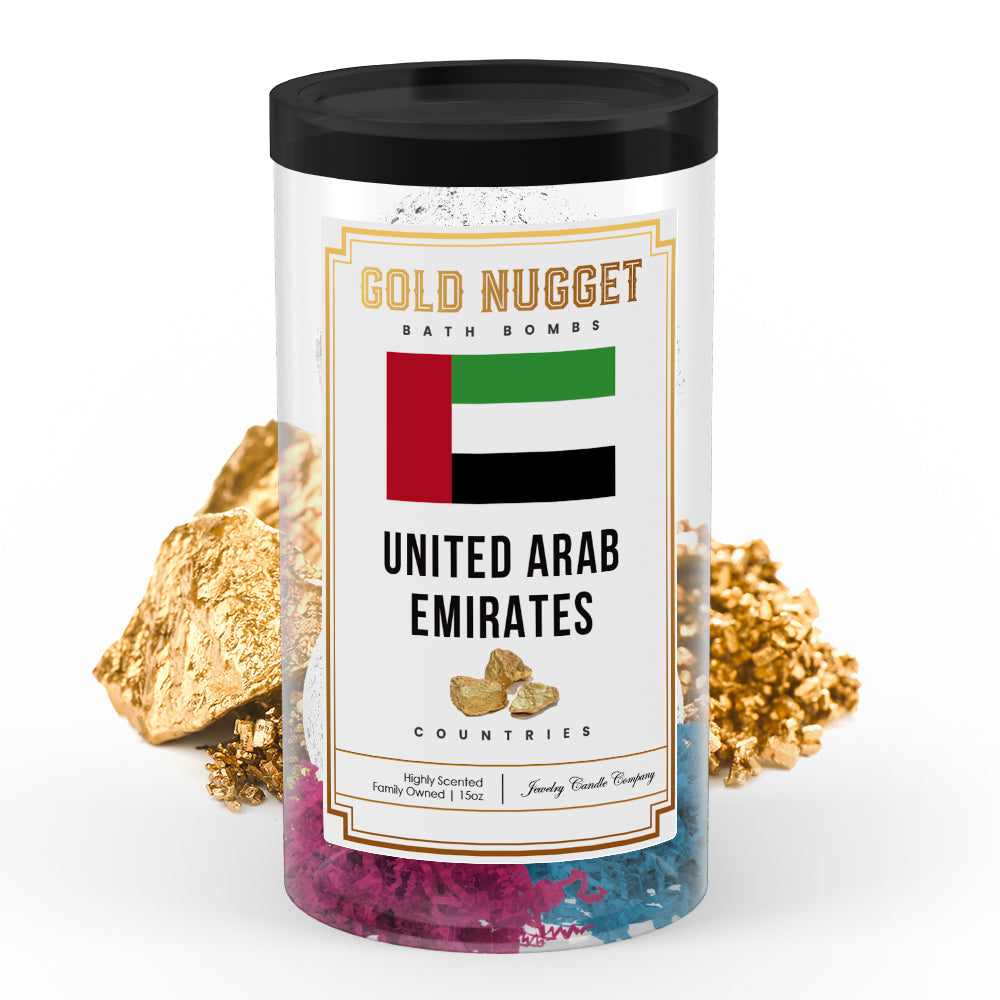 United Arab Emirates Countries Gold Nugget Bath Bombs