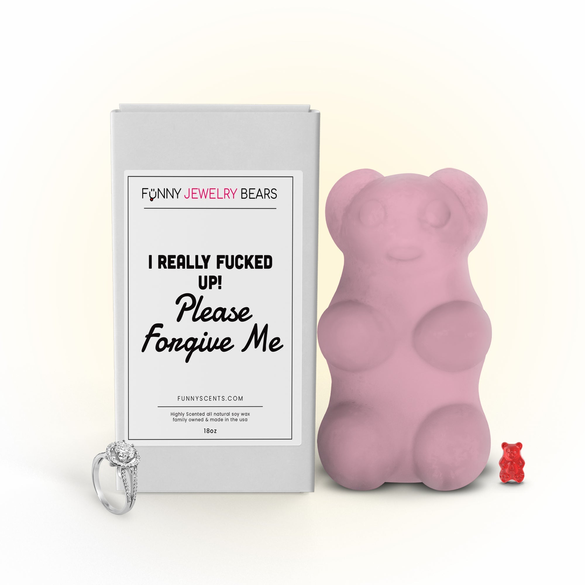 I Really Fucked up! Please Forgive Me Funny Jewelry Bear Wax Melts