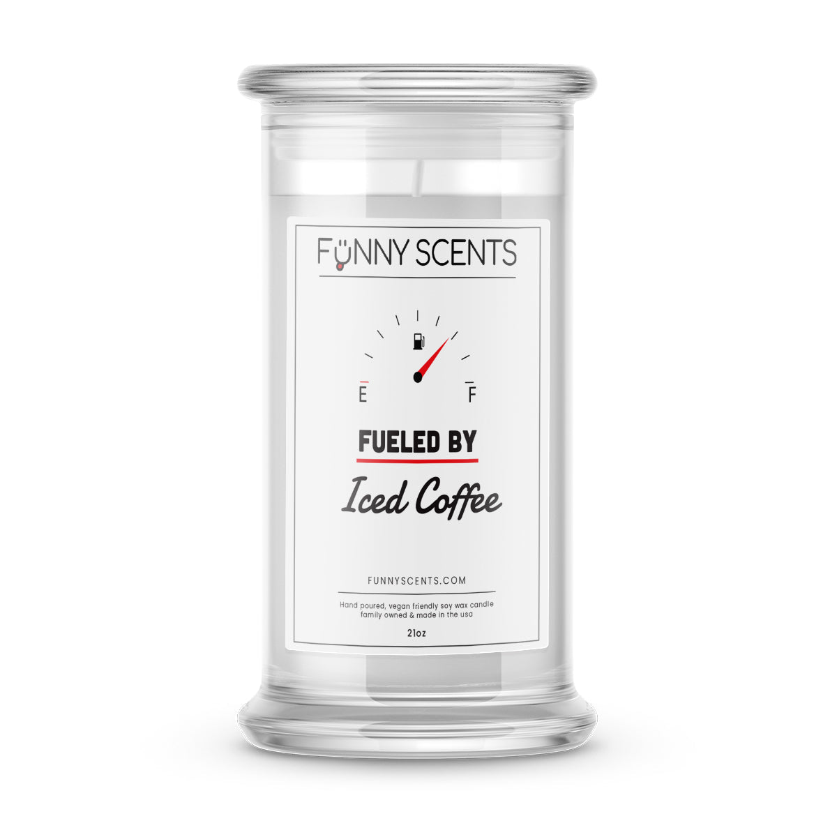 Fueled By Iced Coffee Funny Candles