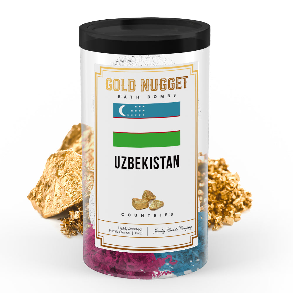 Uzbekistan Countries Gold Nugget Bath Bombs